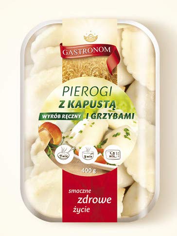 3 Packungen je 400g Handgemachte Polnische Maultaschen Piroggen mit Sauerkraut und Pilze Pierogi z kapusta i grzybami