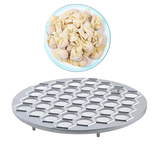 1 Stück Pelmeni Form,Manti Form,Pelmeni Maker mit 37 Löcher,Aluminiumlegierung Tortellini Former,Dumpling Form(25cm),Teigtaschen Maker Form,für Kochen Teigtaschen im Küche und Restaurant