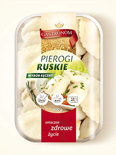 3 Packungen Handgemachte Polnische Maultaschen (Pieroggen) mit Schichtkäse und Kartoffeln Russische Art Pierogi Ruskie