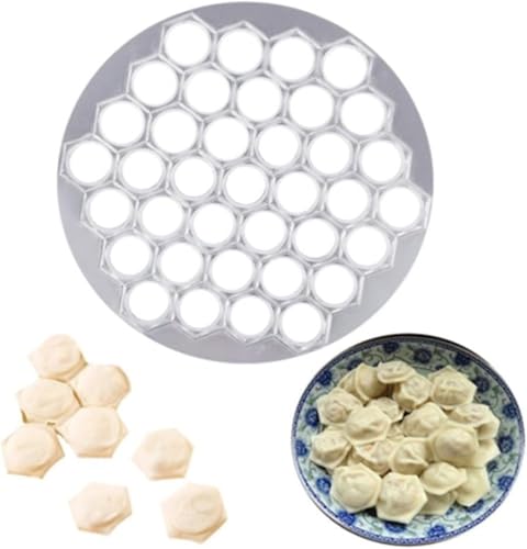 Silberne Ravioli-Knödelform, 37 Löcher, Metall-Ravioli-Macher, russischer Pelmeni-Maker, Pelmeni-Fleischknödel, handgefertigte Teigtaschenschneider, Küchenutensilien und Gadgets