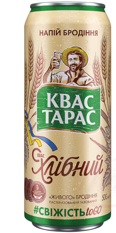 Gärgetränk 'KWAS TARAS' auf Gersten-Roggen-Malzextrakt-Basis 500ml Dose