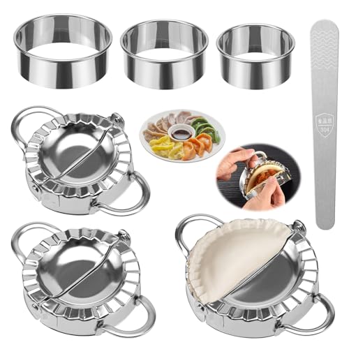 MumdoYAL 7 pieces ravioli shaper,dumpling maker,ravioli ausstecher,ravioli maker,teigtaschenformer,ravioli former,ravioli cookie cutter set,kitchen tools,dumplings,ravioli